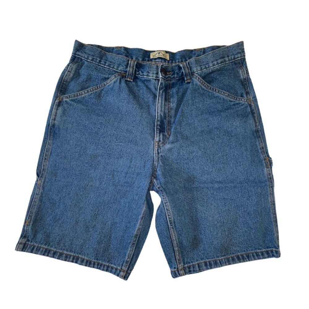 Vintage Blue Mountain Men's Denim Bermuda Shorts Size Waist 38 / 10 inch length